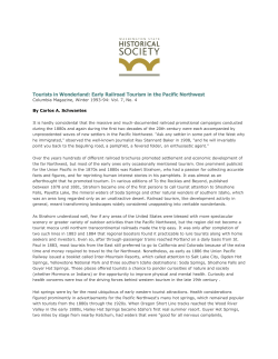 Tourists in Wonderland: Early Railroad Tourism in the Pacific