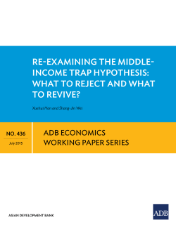 Re-examining the Middle-Income Trap Hypothesis