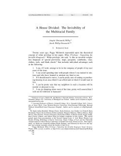 A House Divided: The Invisibility of the