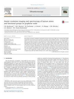 Atomic resolution imaging and spectroscopy of barium atoms and