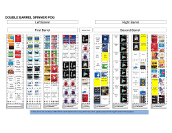DOUBLE BARREL SPINNER POG Left Barrel Right Barrel First