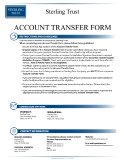 account transfer form