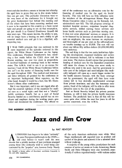 Jazz and Jim Crow