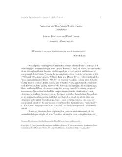 Surrealism and Post-Colonial Latin America Introduction