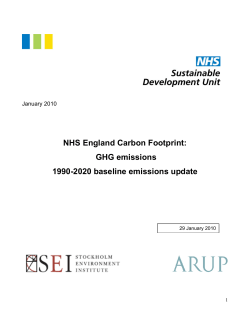 Update to the 1990-2020 baseline carbon emissions forecast