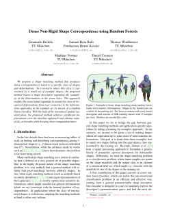 Dense Non-Rigid Shape Correspondence using Random Forests