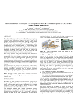 Interaction between wave impacts and corrugations of Mark III
