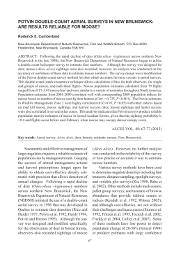 potvin double-count aerial surveys in new brunswick