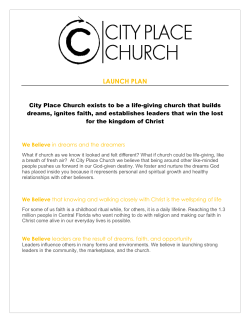 launch plan - City Place Church in Orlando, FL