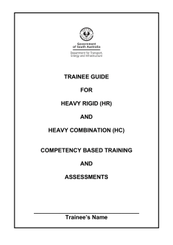 trainee guide for heavy rigid (hr) and heavy combination