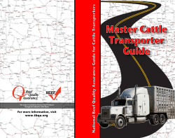 Master Cattle Transporter Guide Master Cattle Transporter Guide