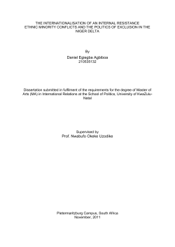 Daniel Egiegba Agbiboa Prof. Nwabufo Okeke Uzodike