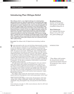 Introducing Plan Oblique Relief