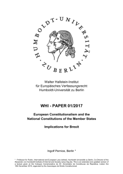 WHI - PAPER 01/2017 European