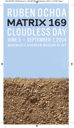 matrix 169 - Wadsworth Atheneum Museum of Art