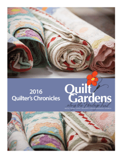2016 Quilter`s Chronicles