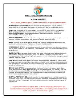 FHSAA Competitive Cheerleading Routine Guidelines