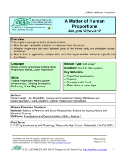 A Matter of Human Proportions