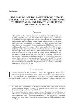 to leash or not to leash the dogs of war? the politics of law and