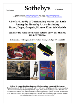 A Stellar Line-Up of Outstanding Works that Rank Among the Finest