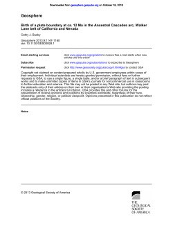 Geosphere - UCSB Earth Science - University of California, Santa