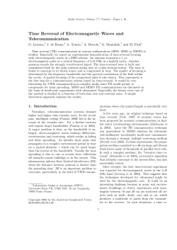 Time Reversal of Electromagnetic Waves and