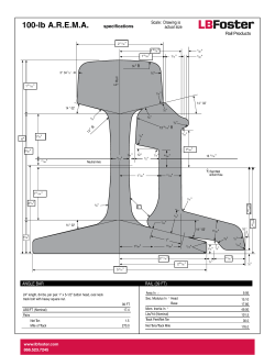 100-lb AREMA - LB Foster Rail Products