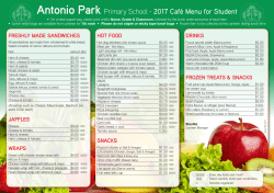 2017 Cafe Menu (439KB, pdf) - Antonio Park Primary School