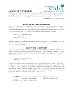 avoiding wordiness - USF Libraries