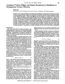 Crossing of Valleys, Ridges, and Simple Boundaries by Distillation