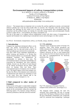 Environmental impacts of railway transportation systems