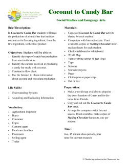 Coconut to Candy Bar - Florida Agriculture in the Classroom
