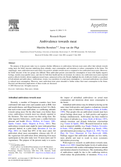 Ambivalence towards meat