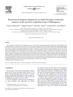 Recurrent ecological adaptations revealed through