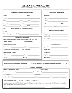 forms - Allen Chiropractic