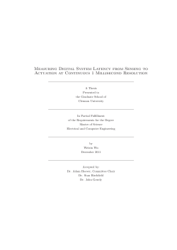 Measuring Digital System Latency from Sensing to Actuation at