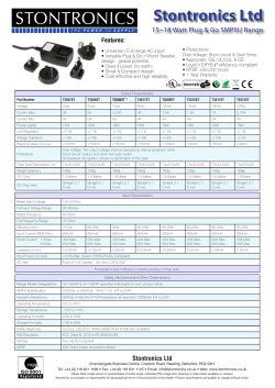 Stontronics 3A-182WP05 Datasheet