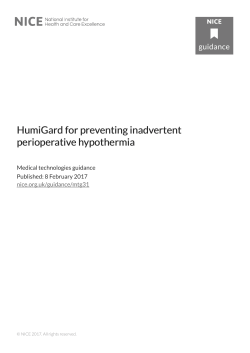 HumiGard for pre HumiGard for preventing inadv enting inadvertent