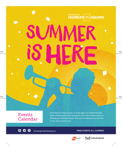 Events Calendar - City of Mississauga