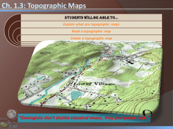 Ch. 1.3: Topographic Maps