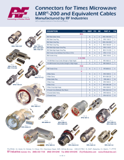 Connectors for Times Microwave LMR®