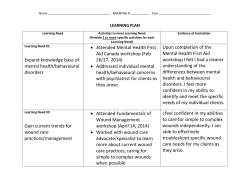 Expand knowledge base of mental health/behavioural disorders
