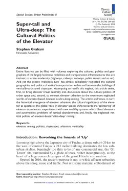 Super-tall and Ultra-deep: The Cultural Politics of the