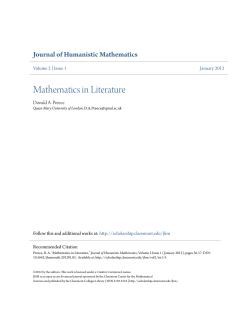 Mathematics in Literature