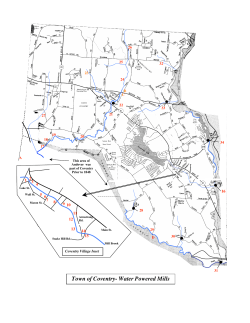 Town of Coventry- Water Powered Mills