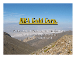 MBA GOLD CORP.