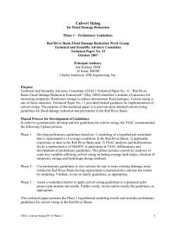 Technical Paper No. 15 - Red River Watershed Management Board