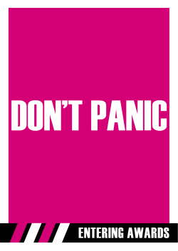 Guide to Entering Awards PDF