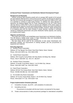 (2) Second Power Transmission and Distribution Network