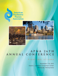 apna 26th annual conference - American Psychiatric Nurses